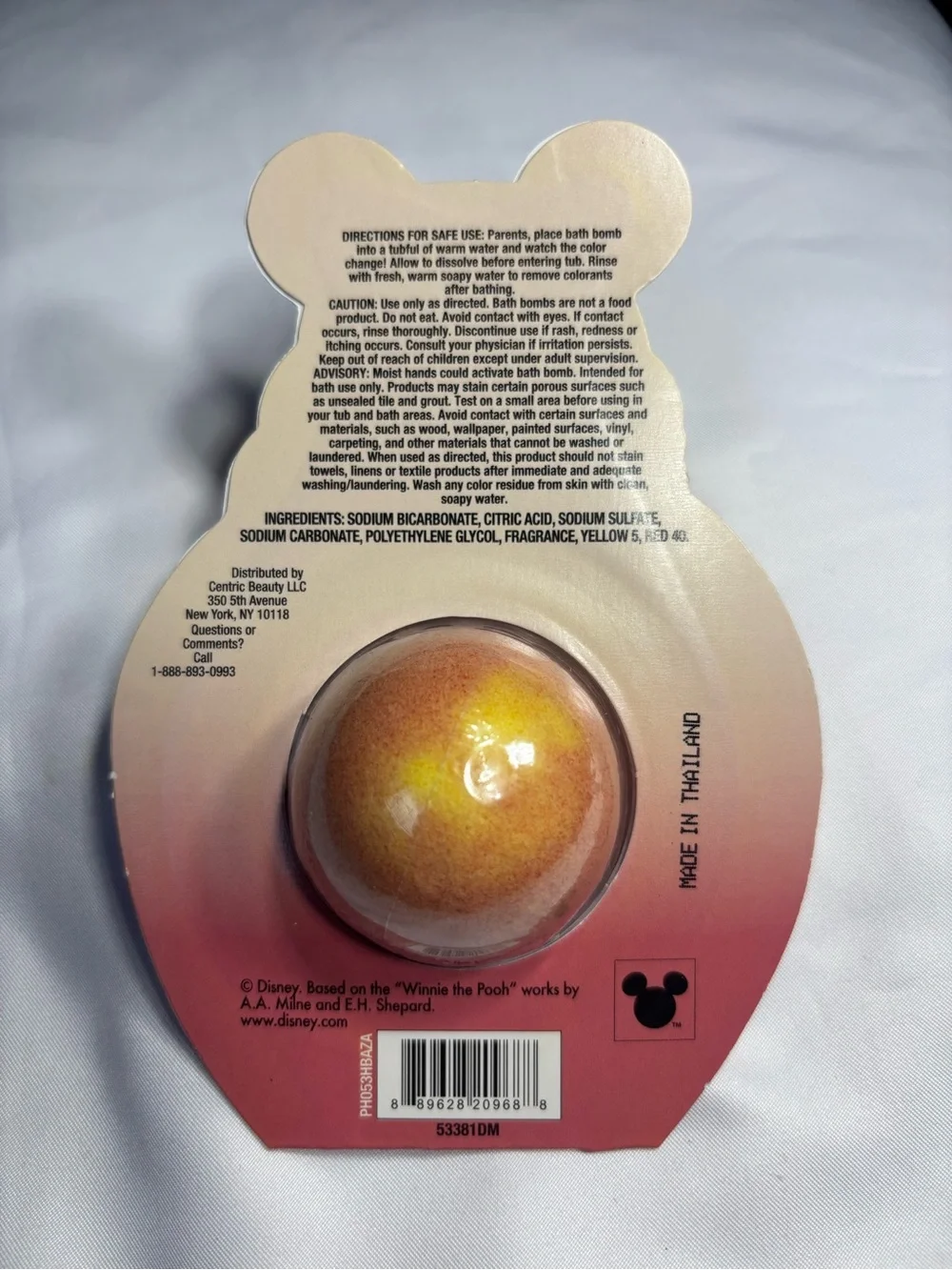 New Honey Scented Orange Bath Bomb